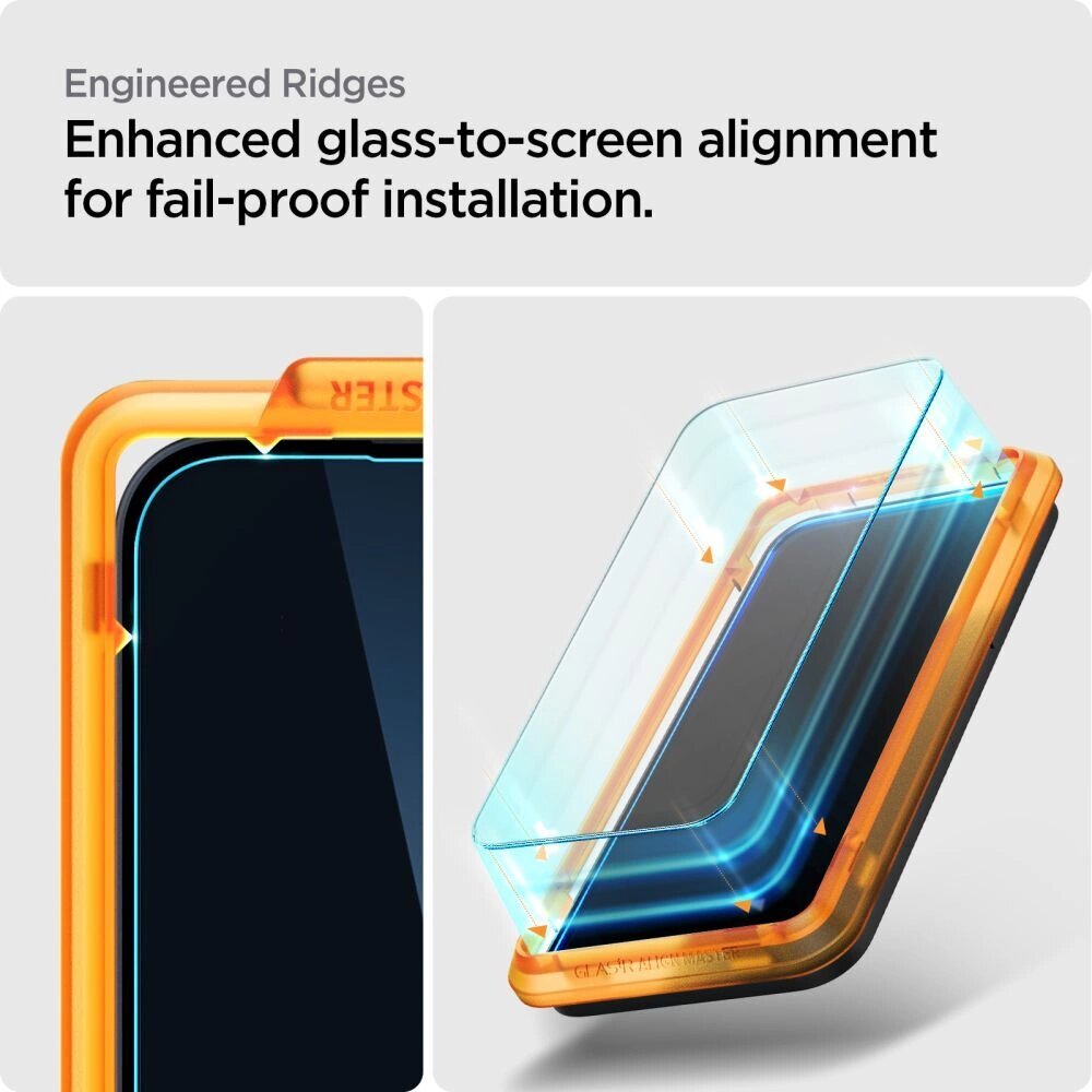 Spigen ALM Glas.tR karastatud klaas Nothing Phone 2A - 2 tk. hind ja info | Ekraani kaitsekiled | kaup24.ee