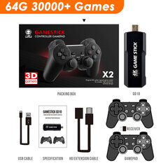 4/2 mängupult mängukonsool 4K GD10 Game Stick HD väljund TV Game Stick 2.4G kahe käepidemega kaasaskantav videomängukonsool simulaatoritele hind ja info | Mängukonsoolid | kaup24.ee