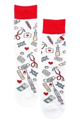 Хлопковые носки белого цвета для мужчин и женщин DOCTOR  цена и информация | Мужские носки | kaup24.ee