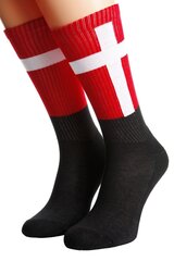 Хлопковые носки для женщин и мужчин с датским флагом DENMARK цена и информация | Мужские носки | kaup24.ee