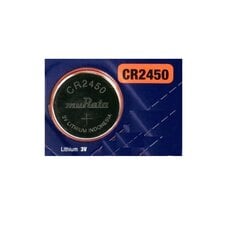 muRata patarei CR2450, LITHIUM 3V, 1 tk hind ja info | Patareid | kaup24.ee