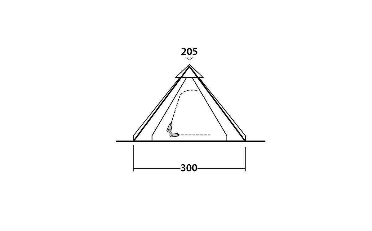 Telk Easy Camp Bolide 400, roheline цена и информация | Telgid | kaup24.ee