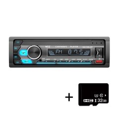 1 din autoraadio heli 1 din autostereo Bluetooth MP3-mängija FM-vastuvõtja 60 Wx4 heli stereomuusika USB/SD koos In Dash AUX sisendiga цена и информация | USB адапторы для аудиосистем | kaup24.ee