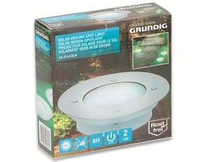 Встраиваемый светильник Grundig с солнечной батареей, 14x3,3см цена и информация | Уличное освещение | kaup24.ee