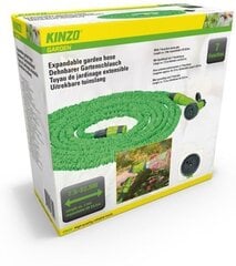 Kinzo Garden Раскладной шланг для полива с распылителем, 7,5 >22,5 м цена и информация | Оборудование для полива | kaup24.ee