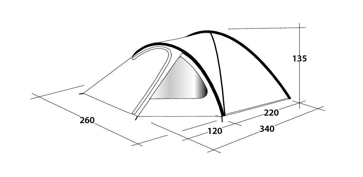 Telk Outwell Cloud 4 hind ja info | Telgid | kaup24.ee