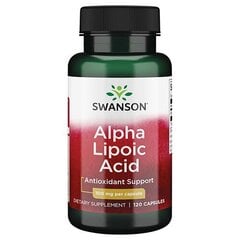 Toidulisand Swanson Alfa Lipoehape 100 mg., 120 kapslit. hind ja info | Vitamiinid, toidulisandid, preparaadid tervise heaoluks | kaup24.ee