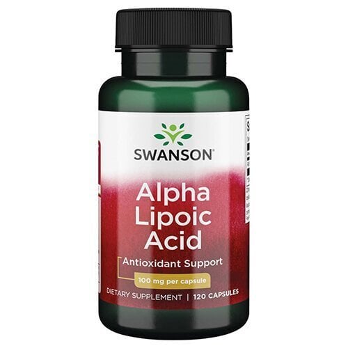 Toidulisand Swanson Alfa Lipoehape 100 mg., 120 kapslit. hind ja info | Vitamiinid, toidulisandid, preparaadid tervise heaoluks | kaup24.ee