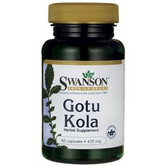 Toidulisand Swanson Gotu Kola, 60 kapslit. hind ja info | Swanson Kaitsevahendid ja meditsiinitarbed | kaup24.ee