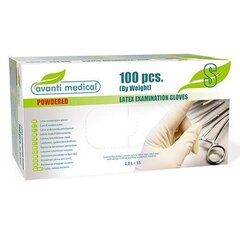 Latekskindad mittesteriilsed (talgiga) Avanti Medical, 100 tk hind ja info | Esmaabi | kaup24.ee