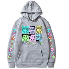 (Kollane-XXXL）Jaapani Anime Hunter X Hunter Killua Hoodie Meeste Unisex kapuuts hind ja info | Meeste pusad | kaup24.ee