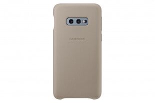 Кожаный чехол Samsung EF-VG970LJEGWW для Samsung G970 Galaxy S10e серый цена и информация | Чехлы для телефонов | kaup24.ee