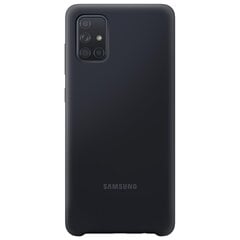 Гибкий силиконовый чехол для Samsung Galaxy A71, черный цена и информация | Чехлы для телефонов | kaup24.ee