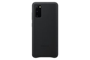 Чехол Samsung Leather для Samsung Galaxy S20, черный цена и информация | Чехлы для телефонов | kaup24.ee
