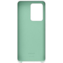 EF-PG988TWE Samsung Silicone Cover for Galaxy S20 Ultra White hind ja info | Telefoni kaaned, ümbrised | kaup24.ee