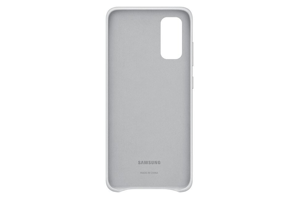 Samsung EF-VG980LSEGEU nahkkate Samsung G980 Galaxy S20 hõbedane hind ja info | Telefoni kaaned, ümbrised | kaup24.ee