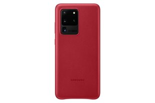 Telefoni ümbris nahast Samsung sobib Galaxy S20, punane цена и информация | Чехлы для телефонов | kaup24.ee