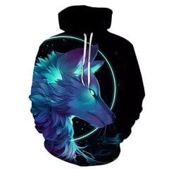 (WY-58-001-XXXL）Hoodie mootorratta pullover, 3D digitaalprintimine meeste kapuutsiga цена и информация | Мужские толстовки | kaup24.ee