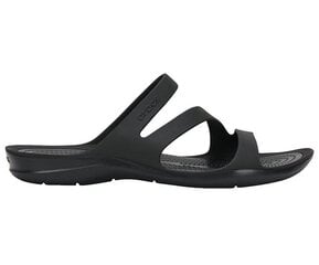 Crocs женские тапочки Swiftwater Sandal, черные цена и информация | Crocs™ Одежда, обувь и аксессуары | kaup24.ee