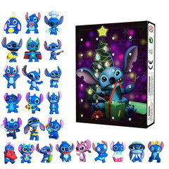 Lilo & Stitch joonisfilmid, jõulukalender, 24 tk. multifilmi mänguasjad, kaunistused, loenduskalender цена и информация | Игрушки для девочек | kaup24.ee