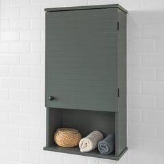 Подвесной шкаф для ванной комнаты SoBuy BZR25-DG, серый цена и информация | Шкафчики для ванной | kaup24.ee