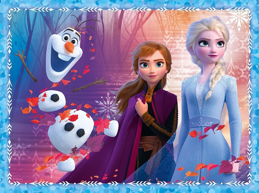 Puslede komplekt Trefl 3 in 1 Lumekuninganna ja igavene talv 2 (Frozen 2) hind ja info | Pusled | kaup24.ee