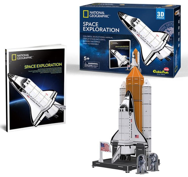 3D pusle CubicFun National Geografic Space Exploration 65-osaline цена и информация | Pusled | kaup24.ee