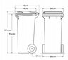 Prügikonteiner, 240 L цена и информация | Kompostrid, prügikonteinerid | kaup24.ee