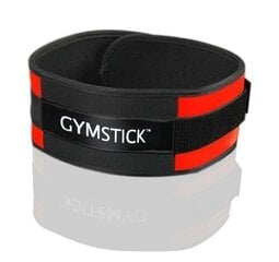 Пояс для поднятия тяжестей Gymstick (универсальный размер), красный/черный цена и информация | Гантели, гири, штанги | kaup24.ee