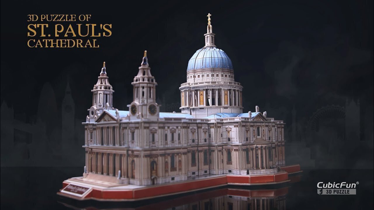 3D pusle CubicFun St. Paul's Cathedral 643 d. цена и информация | Pusled | kaup24.ee