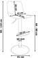 Baaritool Texas must samet цена и информация | Söögitoolid, baaritoolid | kaup24.ee