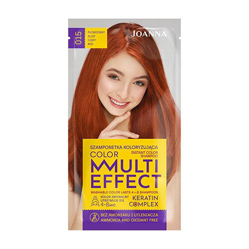 Tooniv šampoon Joanna Multi Effect 35 g, 015 Fiery Read цена и информация | Juuksevärvid | kaup24.ee