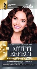 Окрашивающий шампунь для волос Joanna Multi Effect 35 г, 012 Chocolate Brown цена и информация | Краска для волос | kaup24.ee