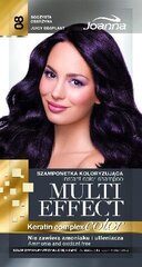 Окрашивающий шампунь для волос Joanna Multi Effect 35 г, 08 Juicy Egoplant цена и информация | Краска для волос | kaup24.ee