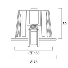 12W IP44 allvalgusti INSTAR ECO KIT LED FIXED - SUNDIM hind ja info | Süvistatavad ja LED valgustid | kaup24.ee