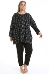 Polka Dot Plus Size pluus E117-58/60 hind ja info | Naiste pluusid, särgid | kaup24.ee