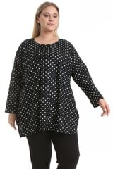 Polka Dot Plus Size pluus E117-58/60 hind ja info | Naiste pluusid, särgid | kaup24.ee