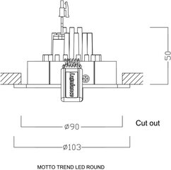 MOTO TREND LED ÜMMARGUNE WH 36 ° NW цена и информация | Монтируемые светильники, светодиодные панели | kaup24.ee