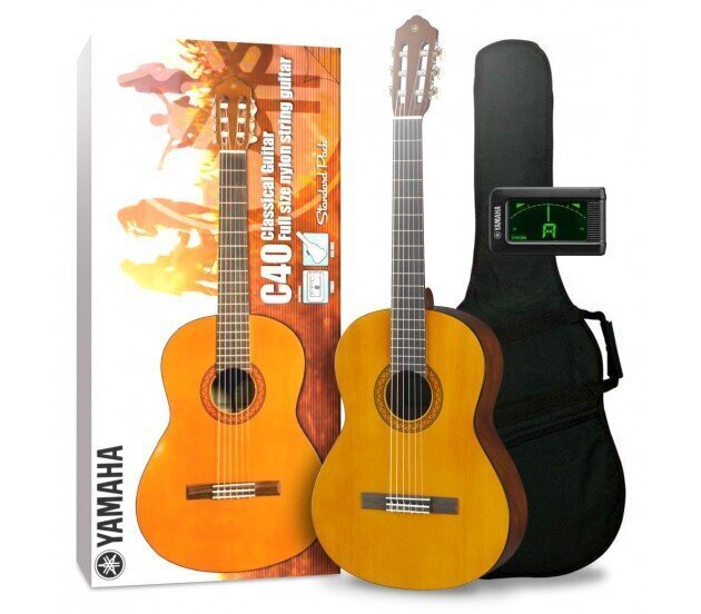 Klassikalise kitarri komplekt Yamaha C40 4/4 hind ja info | Kitarrid | kaup24.ee