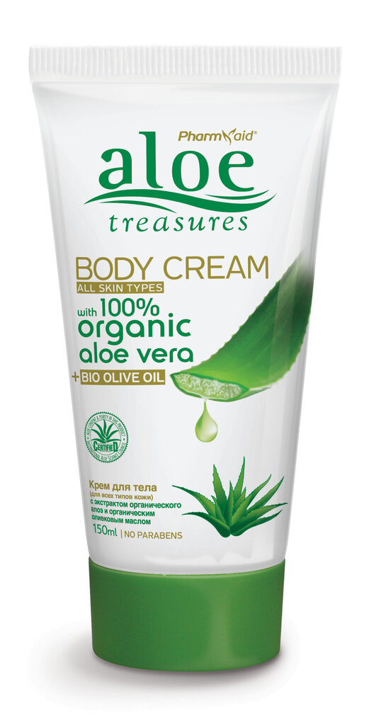 Aloe Treasures Body Cream Olive Oil Niisutav ja toniseeriv kehakreem oliivõliga, 150ml цена и информация | Kehakreemid, losjoonid | kaup24.ee