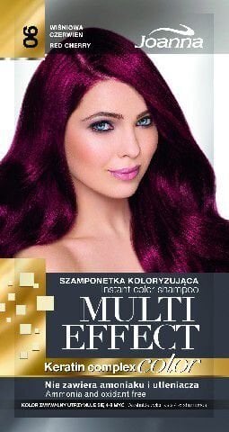 Tooniv šampoon Joanna Multi Effect 35 g, 06 Red Cherry цена и информация | Juuksevärvid | kaup24.ee