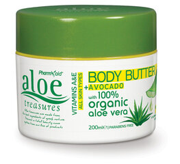 Aloe Treasures Body Butter Avocado Kreeka kehavõie Aaloe- ja Avokaadoõliga, 200ml hind ja info | Kehakreemid, losjoonid | kaup24.ee