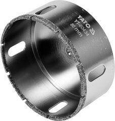 Алмазная головка для сверления Yato Ø 80 мм (YT-60434) цена и информация | Механические инструменты | kaup24.ee