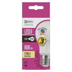 LED pirn EMOS A60 10W E27 WW Ra95 hind ja info | Lambipirnid, lambid | kaup24.ee