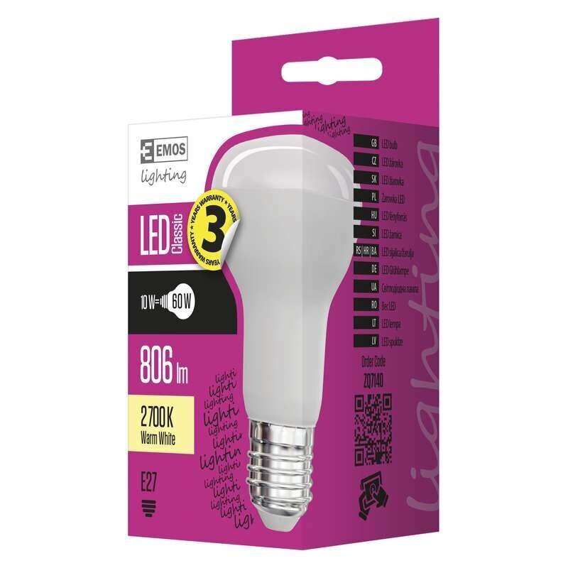 LED pirn R63 10W E27 806lm WW hind ja info | Lambipirnid, lambid | kaup24.ee