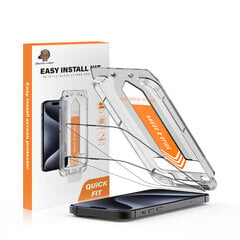 Easy Install Kit, Apple iPhone 15 Pro, 9H hind ja info | Ekraani kaitsekiled | kaup24.ee