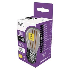 Pirn EMOS LED Filament Mini GL 3.4W E27 WW цена и информация | Лампочки | kaup24.ee