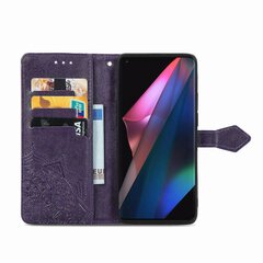 Совместимый с Oppo Find X3/X3 Pro чехол из искусственной кожи Mandala Embossed Wallet Flip Противоударный защитный чехол с подставкой для карт цена и информация | Чехлы для телефонов | kaup24.ee