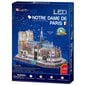 3D pusle CubicFun Notre Dame De Paris (LED-valgustusega) 149 osa hind ja info | Pusled | kaup24.ee