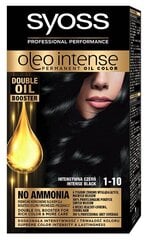 Краска для волос SYOSS OLEO INTENSE 1-10 Интенсивный черный цена и информация | Краска для волос | kaup24.ee